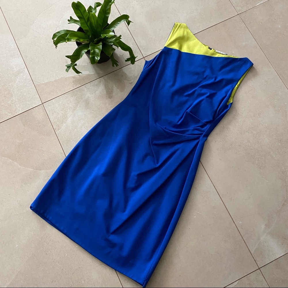Unique royal blue dress